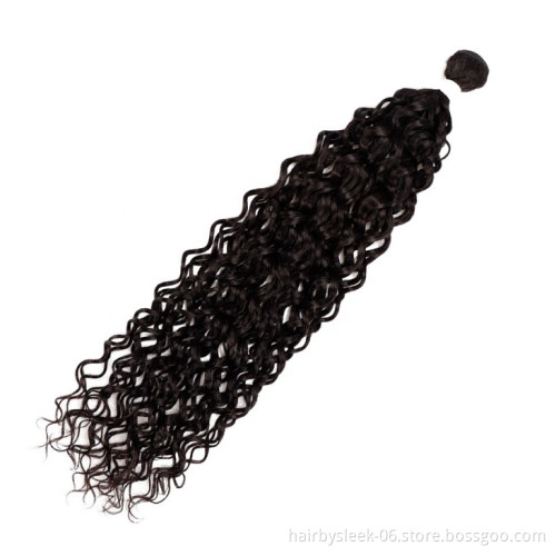 Rebecca new fiber 8A grade non remy 20 to 40 inches kinky curl mini curl water wave 100g natural black brazilian hair bundles